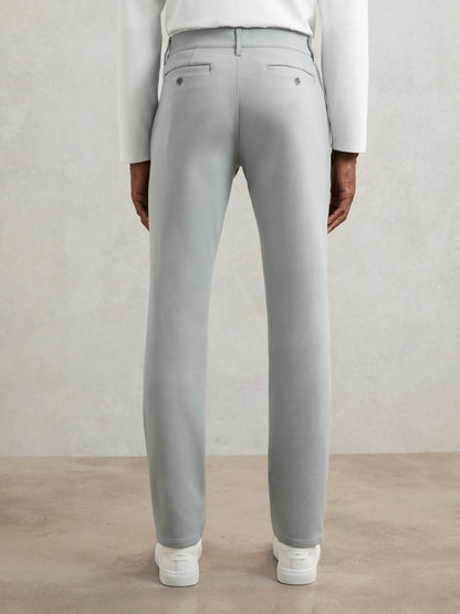 Paige Slim-Fit Stretch Trousers in Moon Shadow Blue Men | Reiss