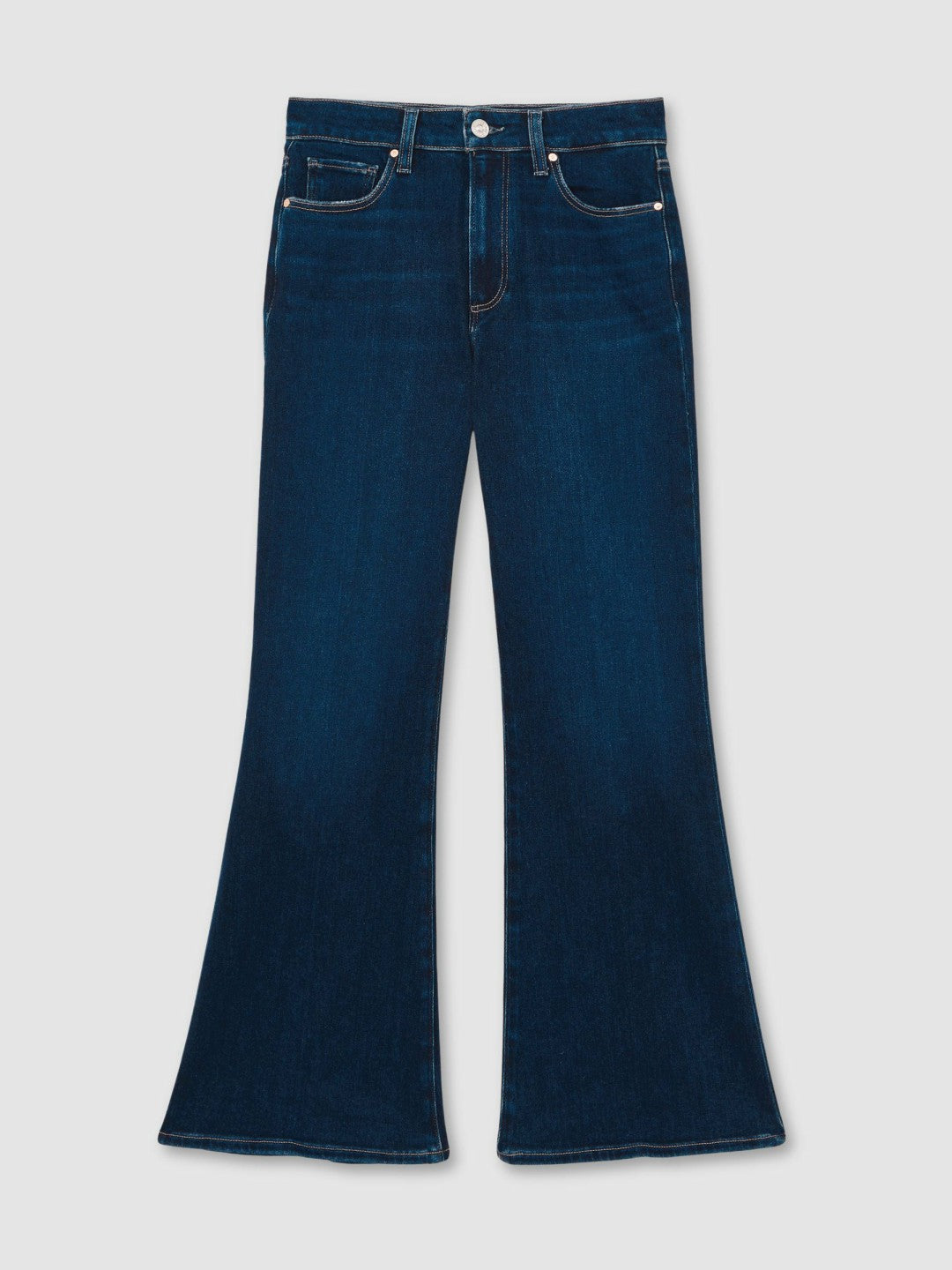 Paige High Rise Flared Jeans in Marciella Blue Women | Reiss