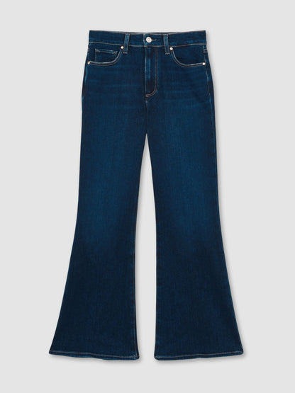 Paige High Rise Flared Jeans in Marciella Blue Women | Reiss