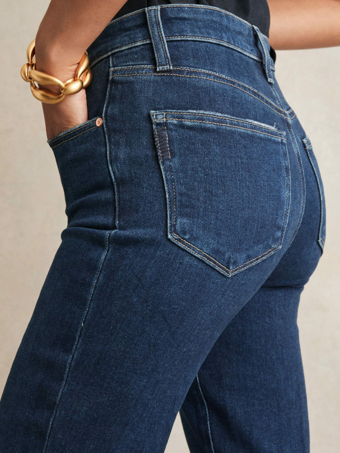 Paige High Rise Flared Jeans in Marciella Blue Women | Reiss