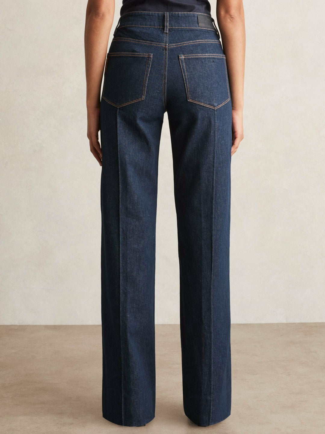 Paige Wide Leg Pintuck Jeans in Anais Blue Women | Reiss