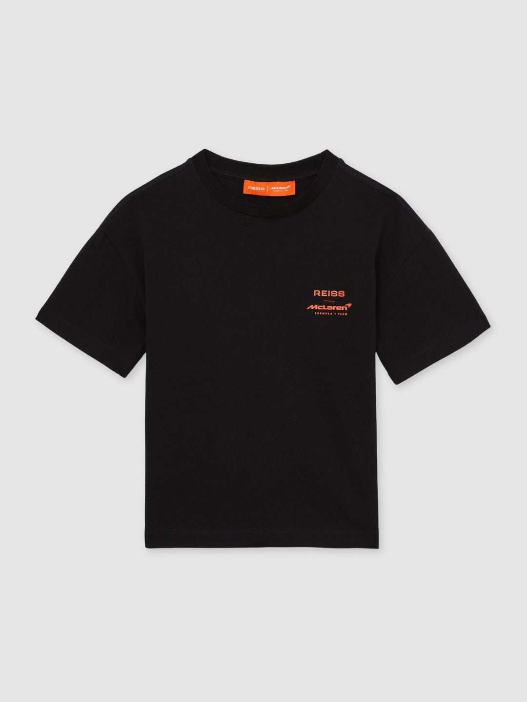 3-9 yrs Unisex Fit Oversized McLaren F1 Team Tyre T-Shirt in Black Children & Baby | Reiss