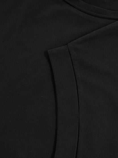 Brushed-Cotton Crew-Neck T-Shirt in Black Women | Reiss