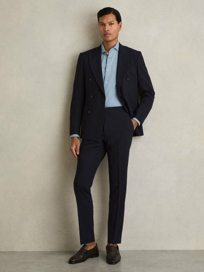Washed Cotton Chambray Shirt in Blue Men | Reiss