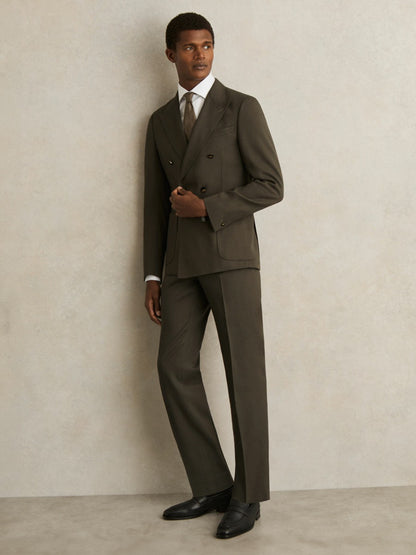 Slim-Fit Suit Trousers in Dark Green Men | Reiss