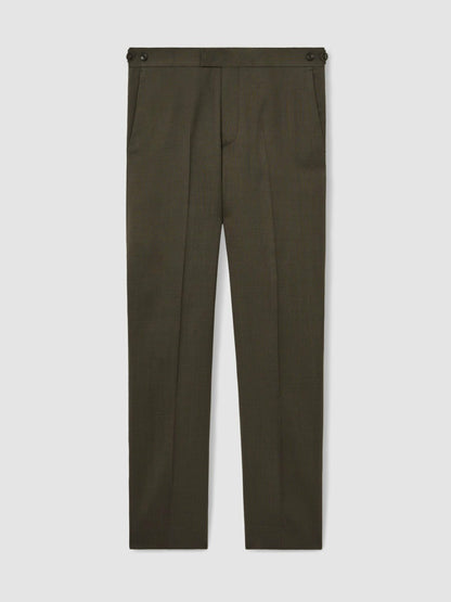 Slim-Fit Suit Trousers in Dark Green Men | Reiss