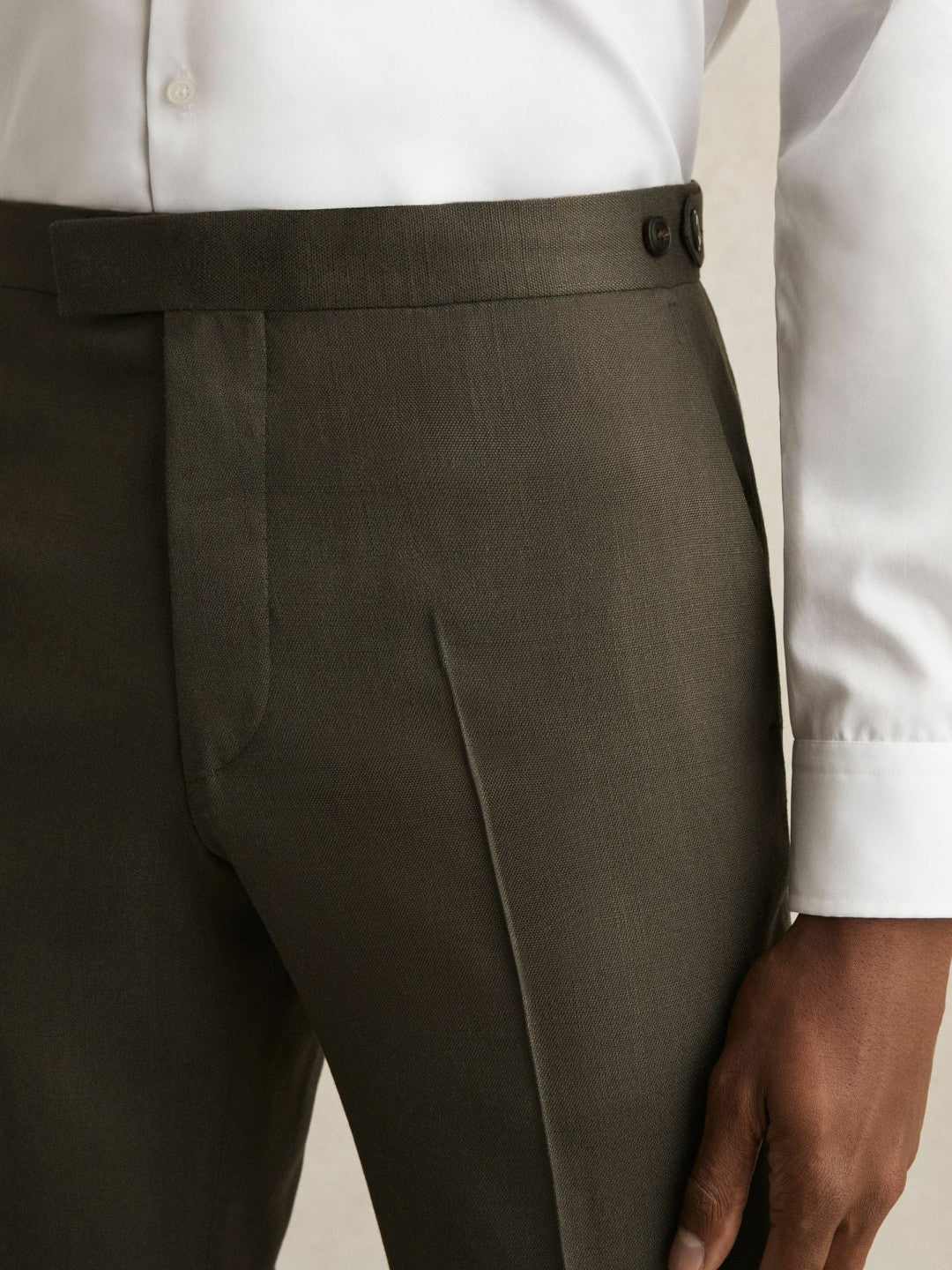 Slim-Fit Suit Trousers in Dark Green Men | Reiss