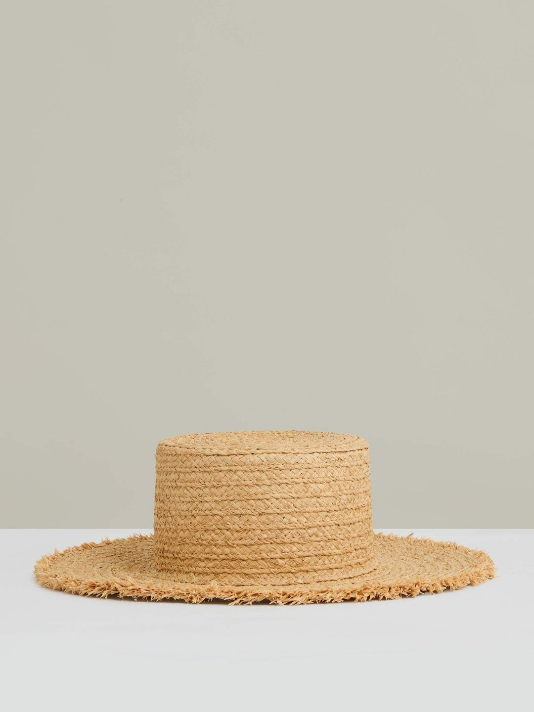 Straw Boater Hat in Natural Women | Reiss