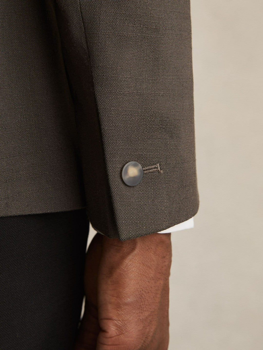 Slim Fit Double Breasted Suit Blazer in Dark Green Men | Reiss