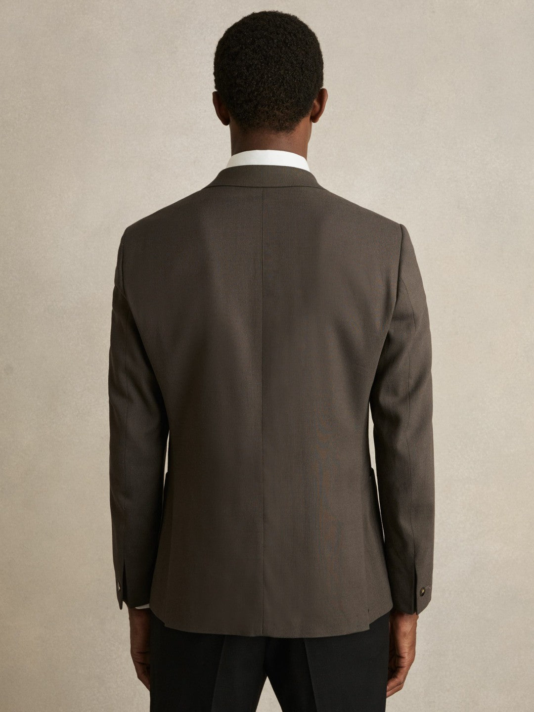 Slim Fit Double Breasted Suit Blazer in Dark Green Men | Reiss
