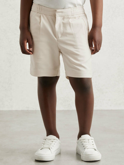 3-9 yrs Relaxed Drawstring Shorts in Off White Children & Baby | Reiss