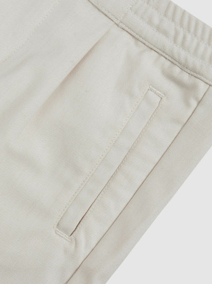 3-9 yrs Relaxed Drawstring Shorts in Off White Children & Baby | Reiss