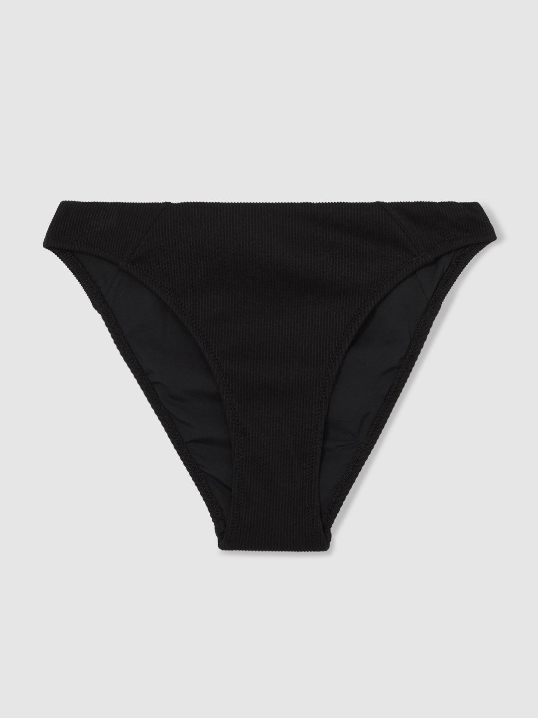 Ribbed Bikini Bottoms in Black Women | Reiss