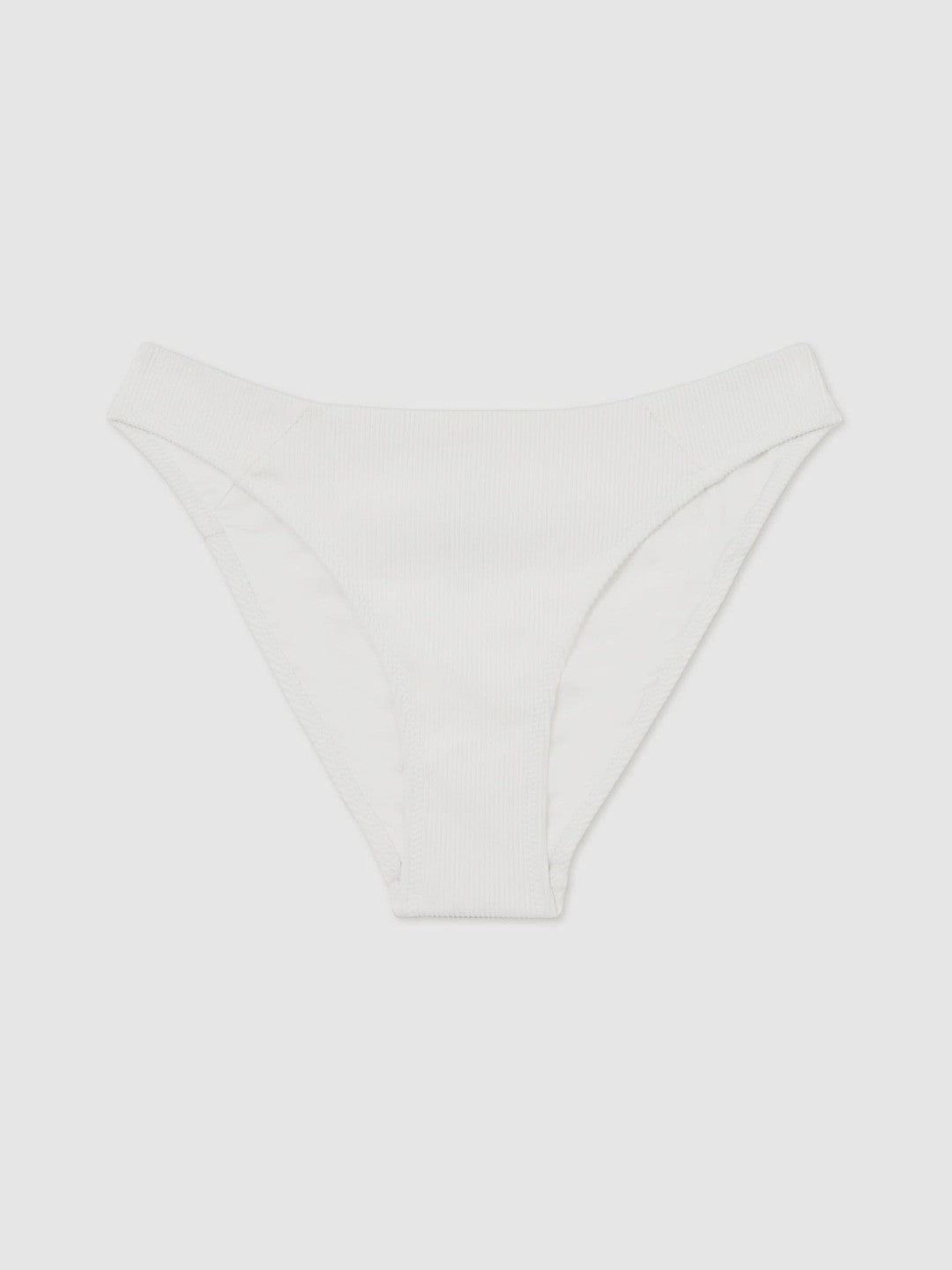 Ribbed Bikini Bottoms in White Women | Reiss
