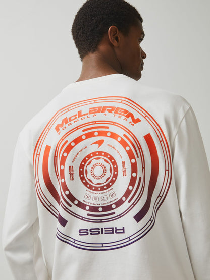 Unisex Fit McLaren F1 Team Tyre-Print T-Shirt in White Men | Reiss