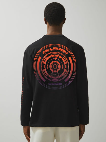 Unisex Fit McLaren F1 Team Tyre-Print T-Shirt in Black Men | Reiss