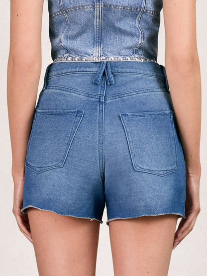 100% Cotton Shorts in Indigo Blue Women | Reiss