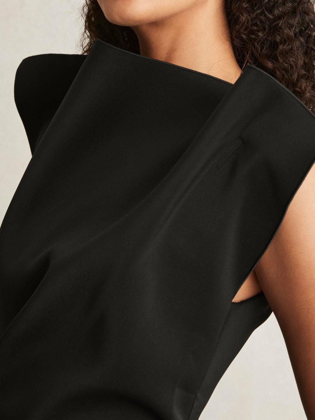 Acler Layered Ruffle Mini Black Dress in Black Women | Reiss