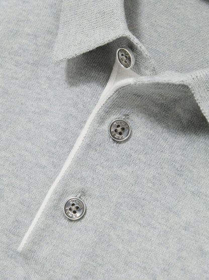 9-13 yrs Contrast Placket Polo Shirt With Cotton in Washed Sage Children & Baby | Reiss