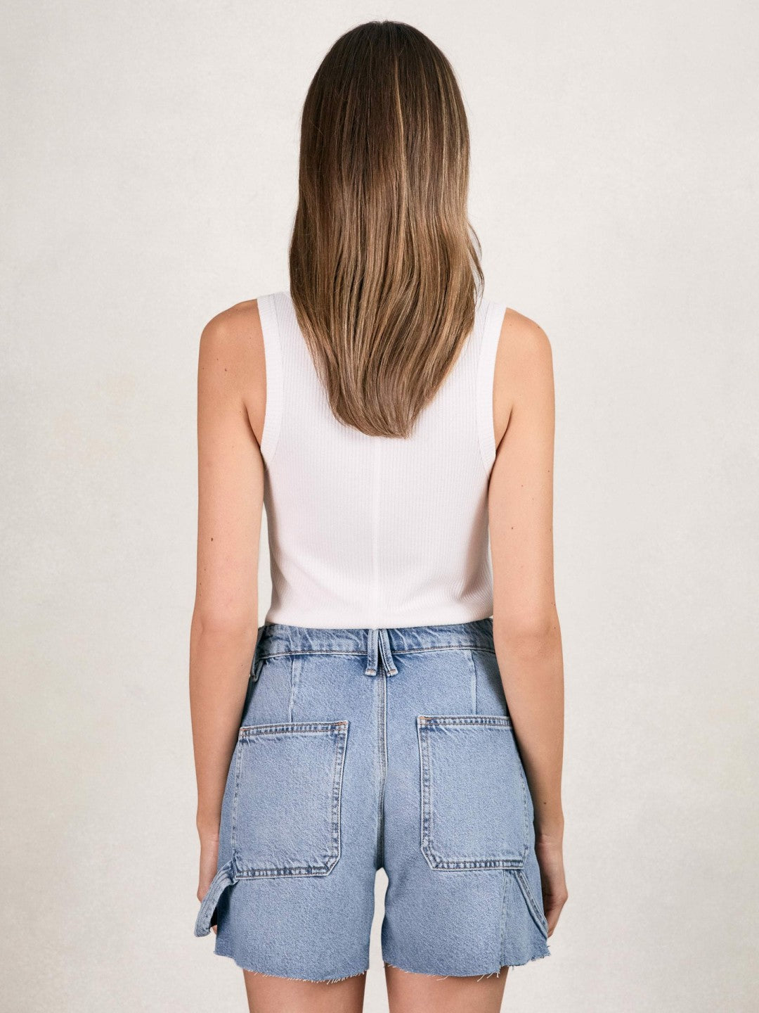 90S Long 100% Cotton Shorts in Indigo Blue Women | Reiss