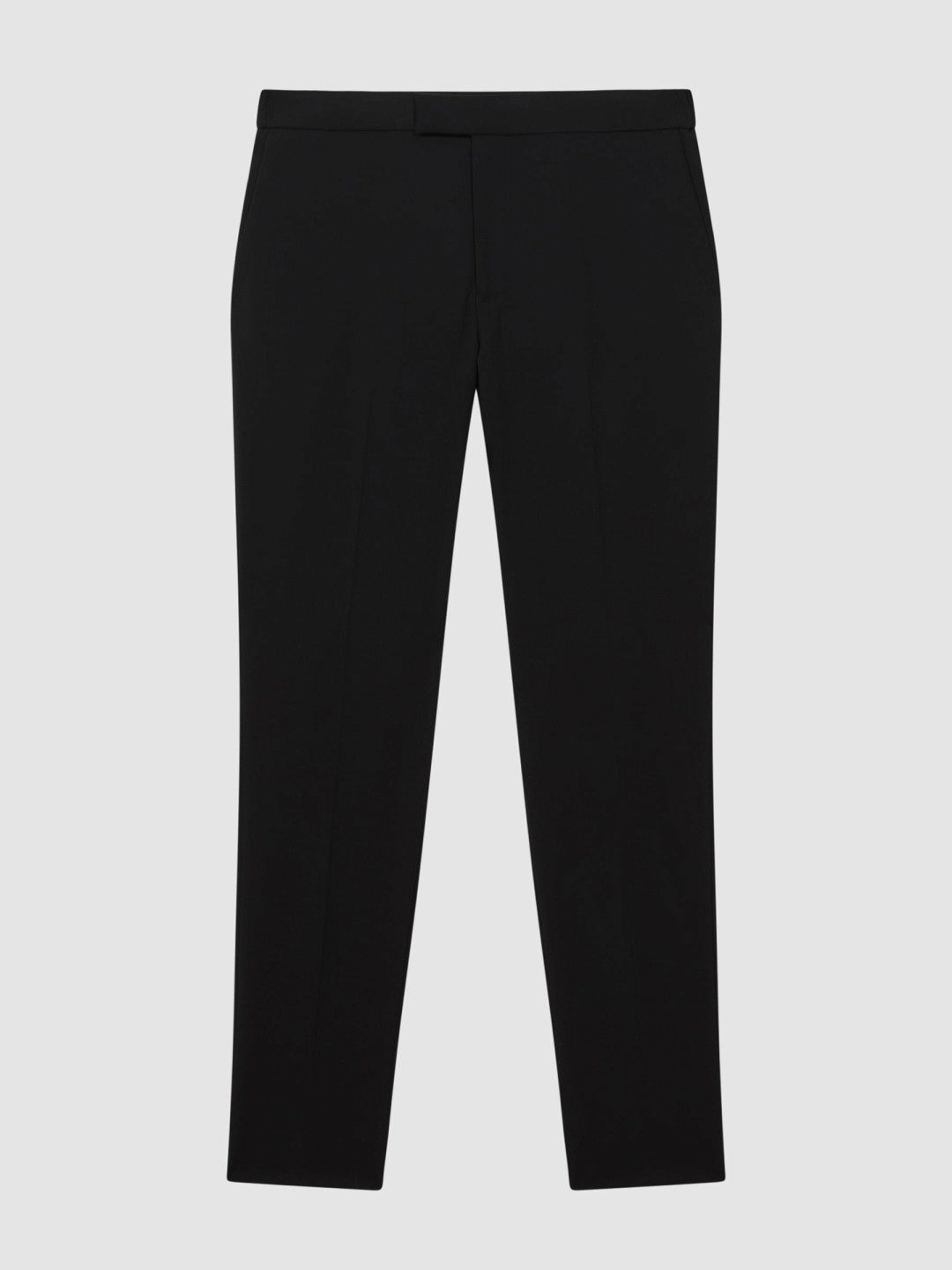 Slim-Fit Internal-Drawstring Trousers in Black Men | Reiss