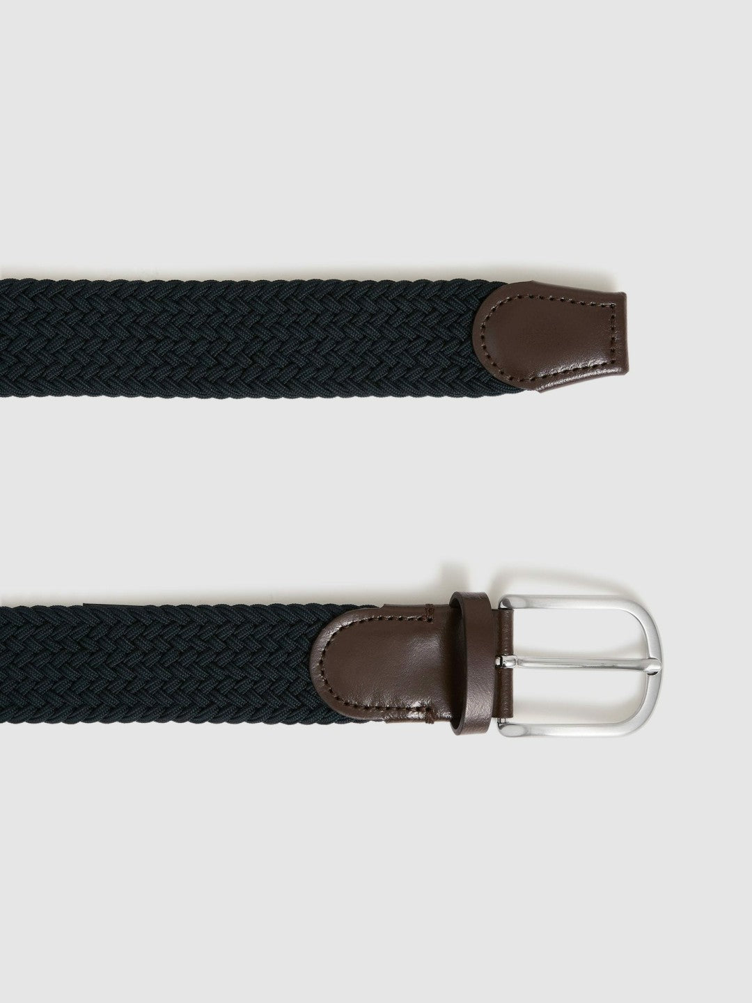 Basket Weave Belt in Navy Men | Reiss
