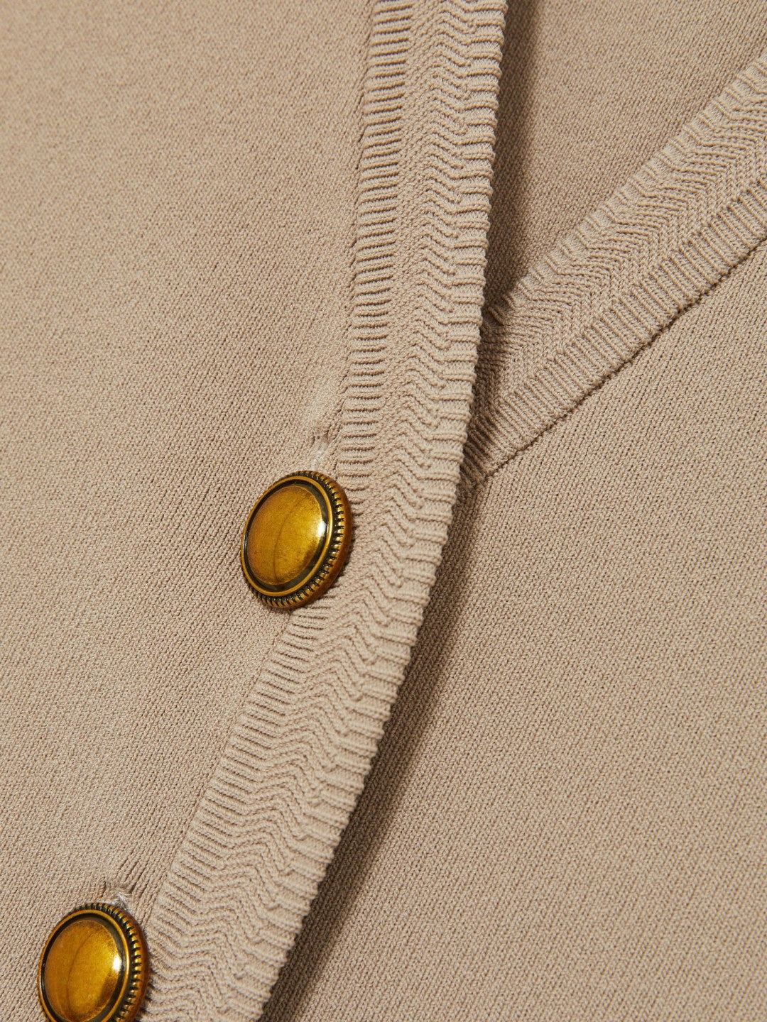 Knitted Button Through Vest in Neutral Women | Reiss