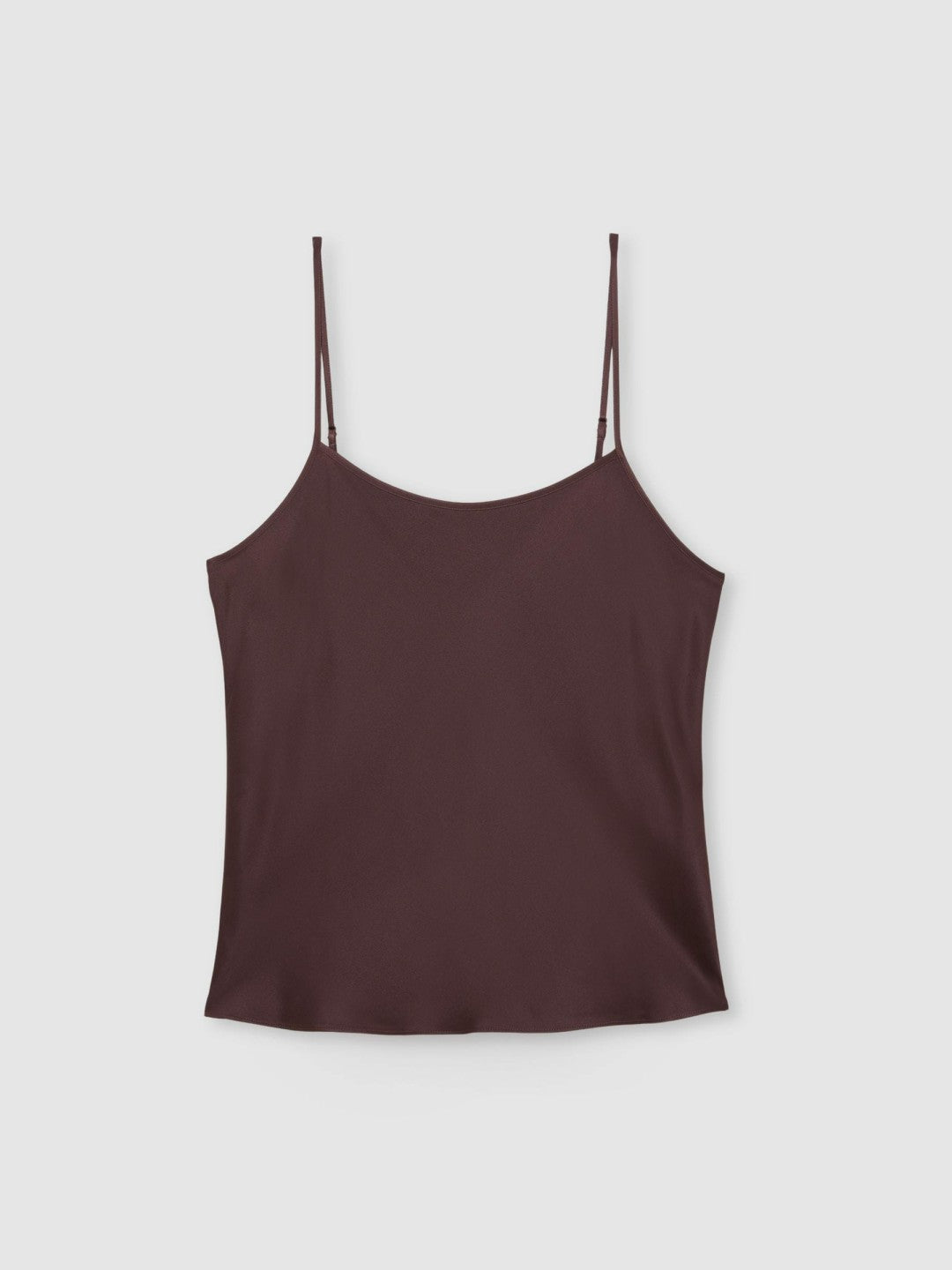 Silk Cami Top in Burgundy Women | Reiss
