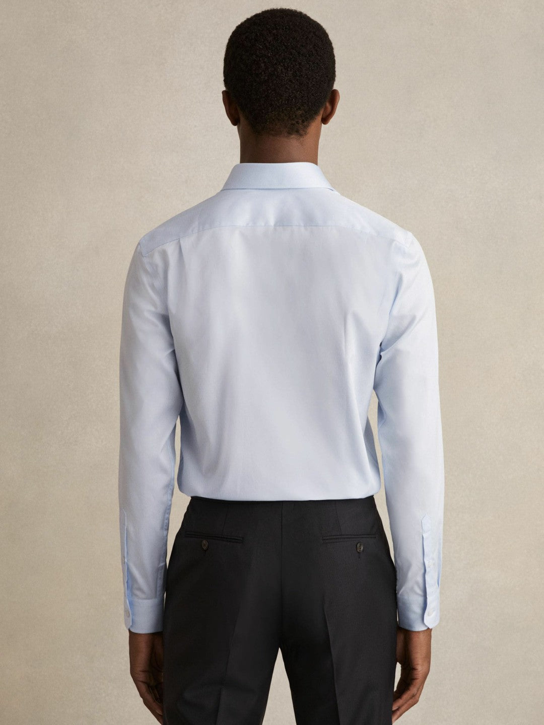 Slim Fit Slim-Fit Cotton Double-Cuff Shirt in Soft Blue Men | Reiss