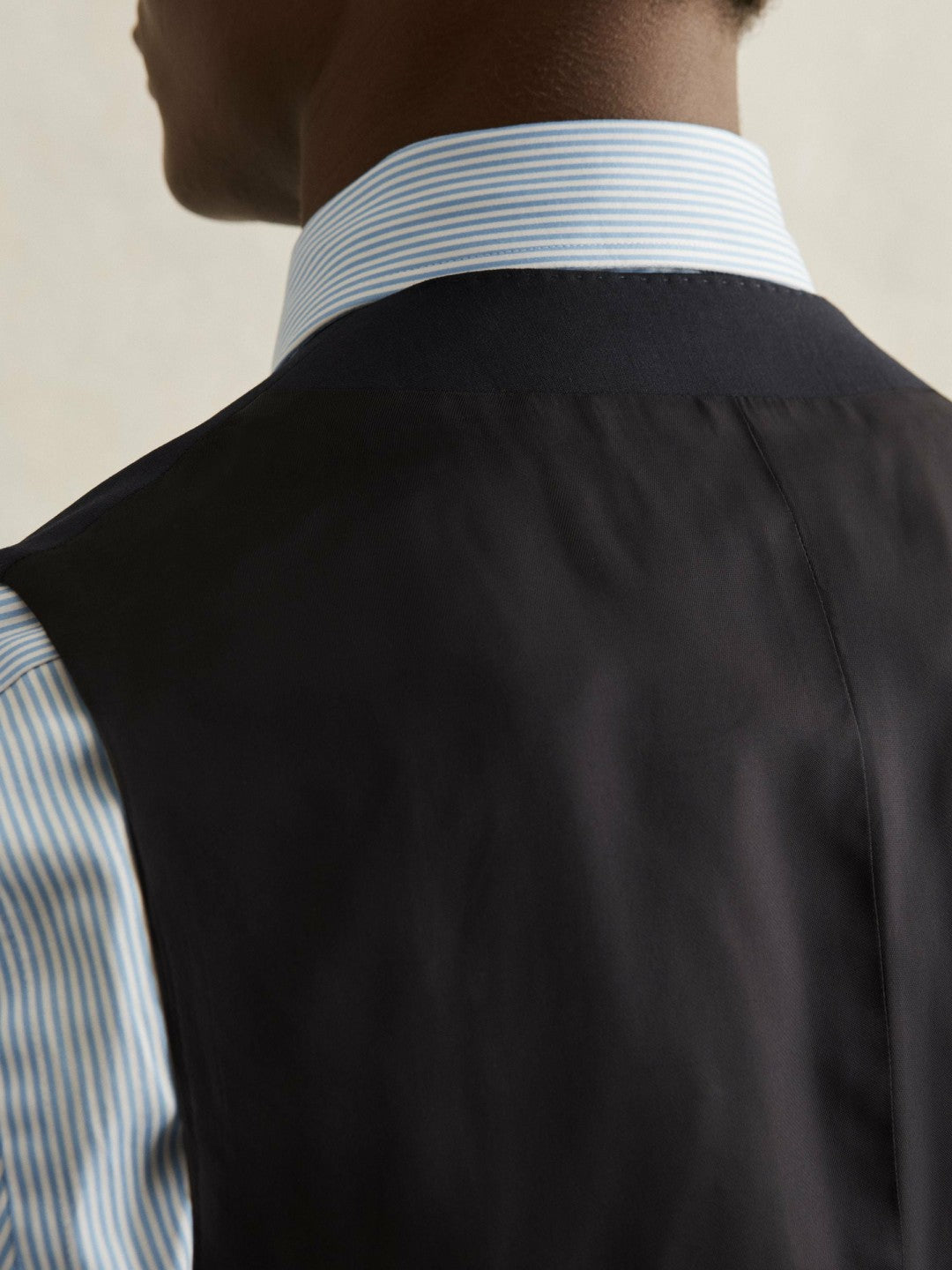 Wool-Blend Slim-Fit Waistcoat in Navy Men | Reiss