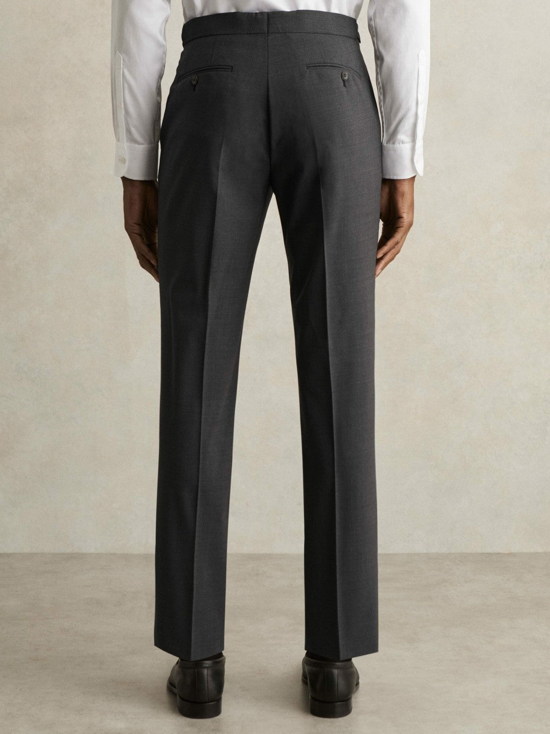 Slim-Fit Wool-Blend Suit Trousers in Grey Men | Reiss