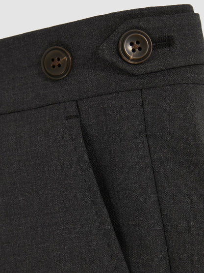 Slim-Fit Wool-Blend Suit Trousers in Grey Men | Reiss