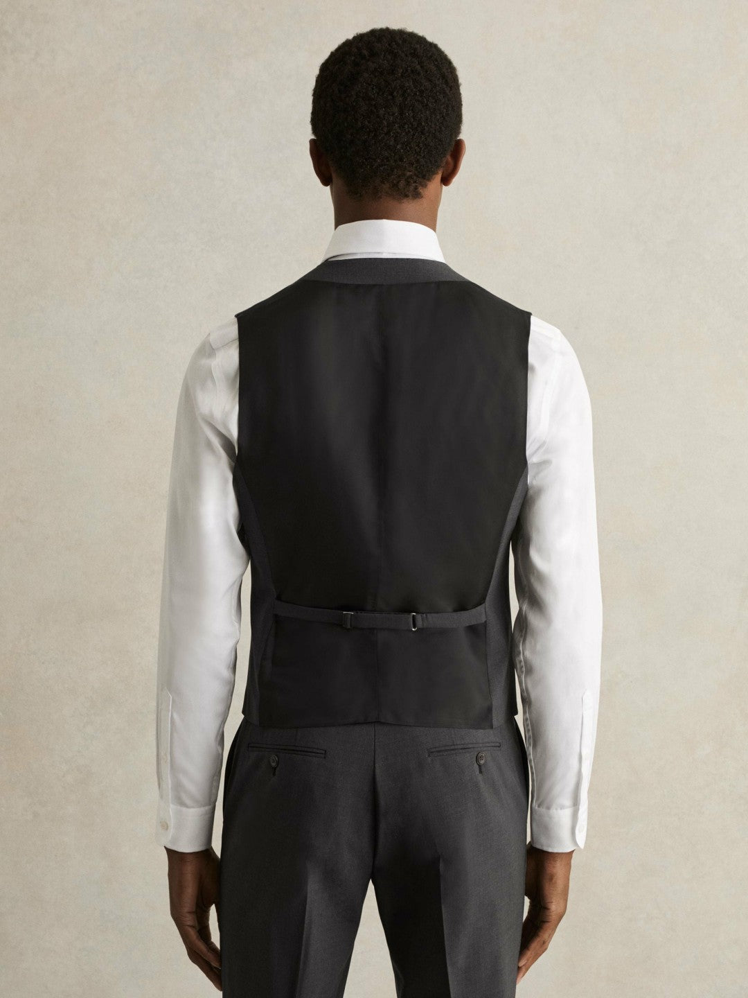 Wool-Blend Slim-Fit Waistcoat in Grey Men | Reiss