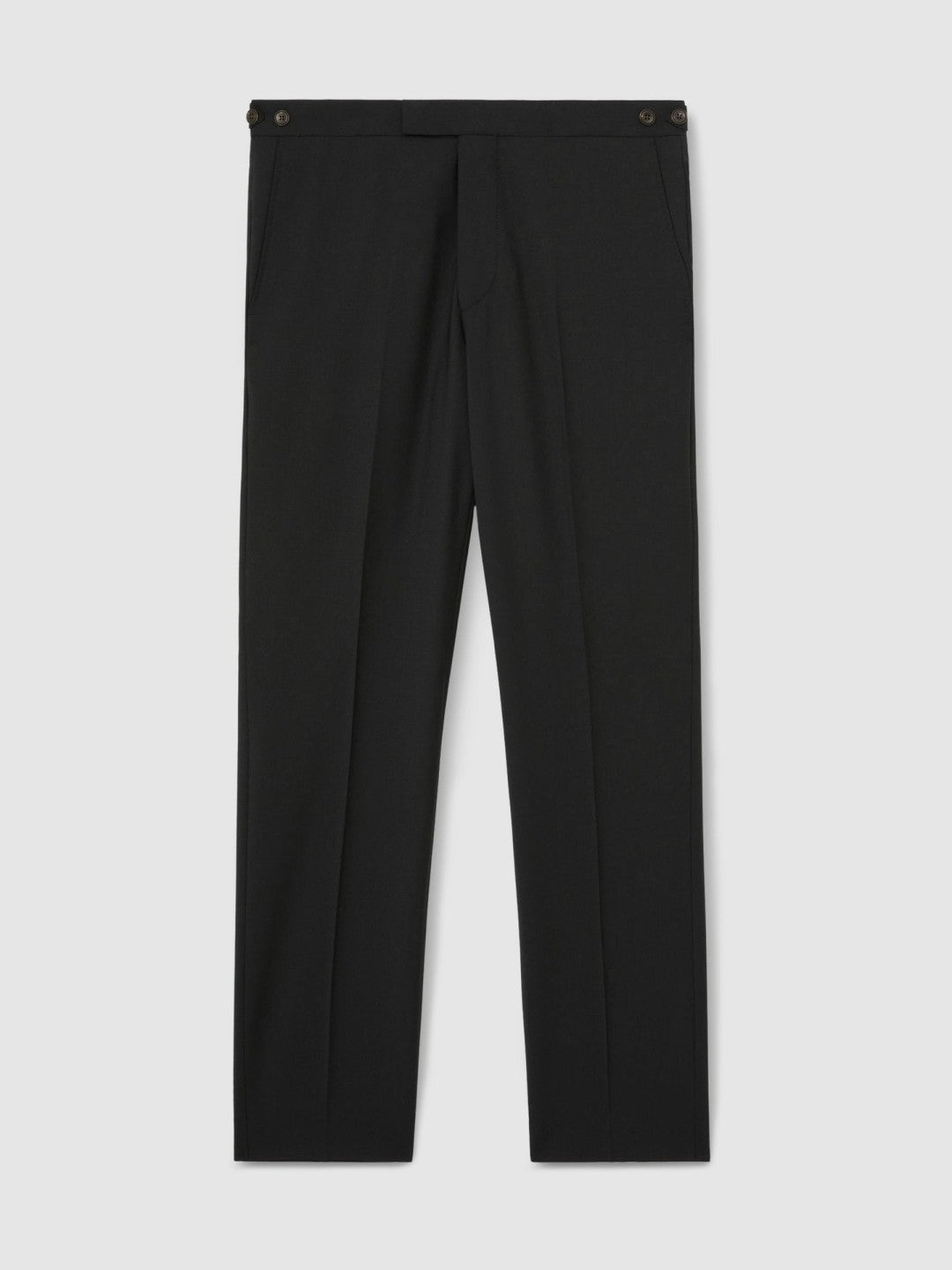 Slim-Fit Wool-Blend Suit Trousers in Black Men | Reiss