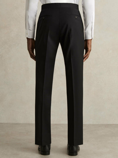 Slim-Fit Wool-Blend Suit Trousers in Black Men | Reiss