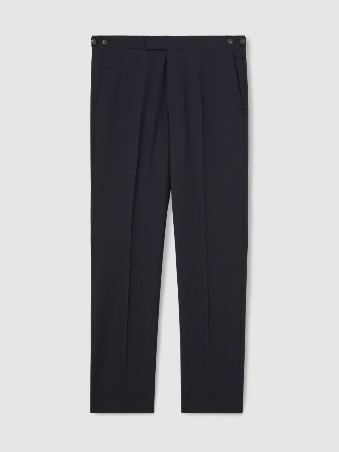 Slim-Fit Wool-Blend Suit Trousers in Navy Men | Reiss