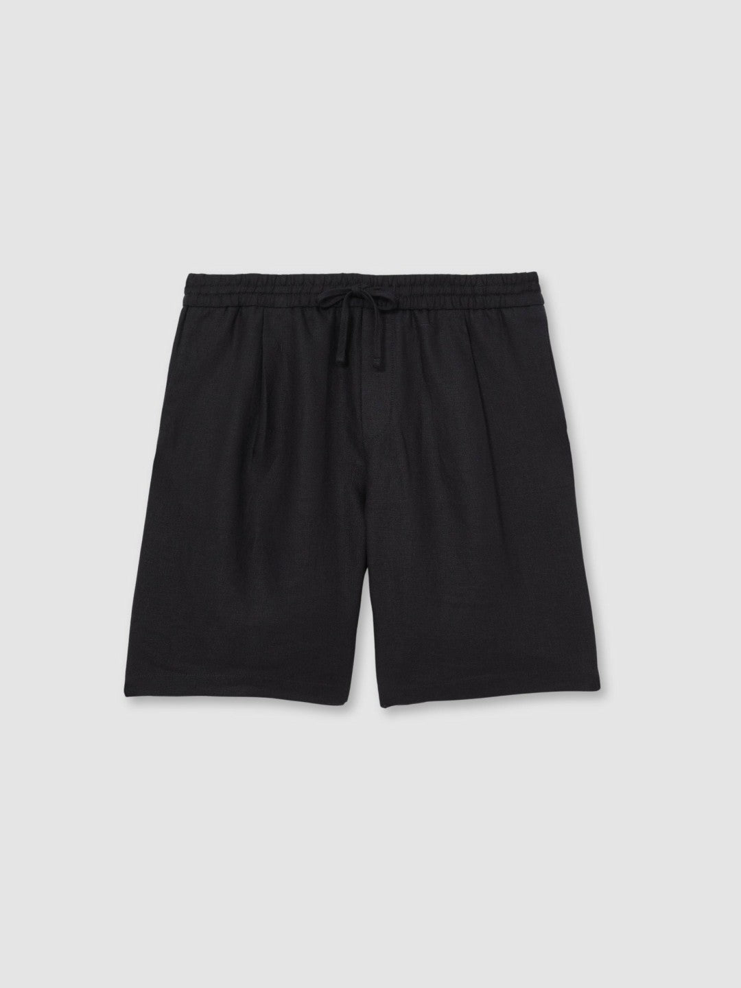 Linen Drawstring Shorts in Navy Men | Reiss