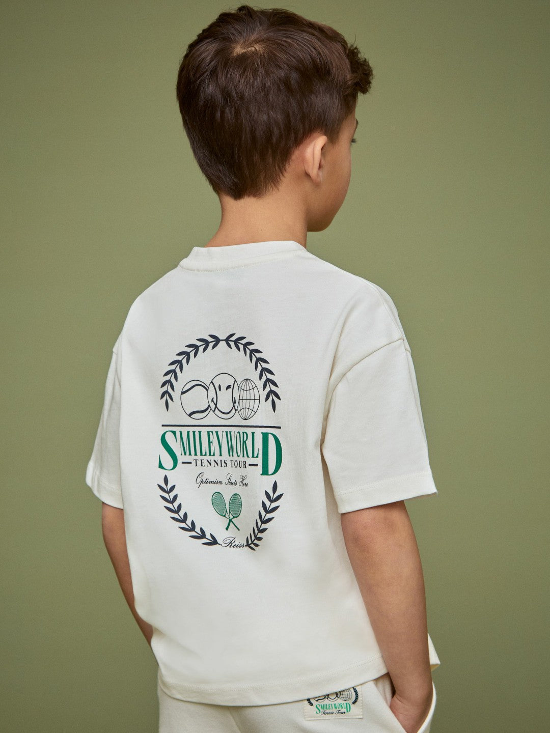 3-9 yrs SmileyWorld Oversize T-Shirt in White Children & Baby | Reiss