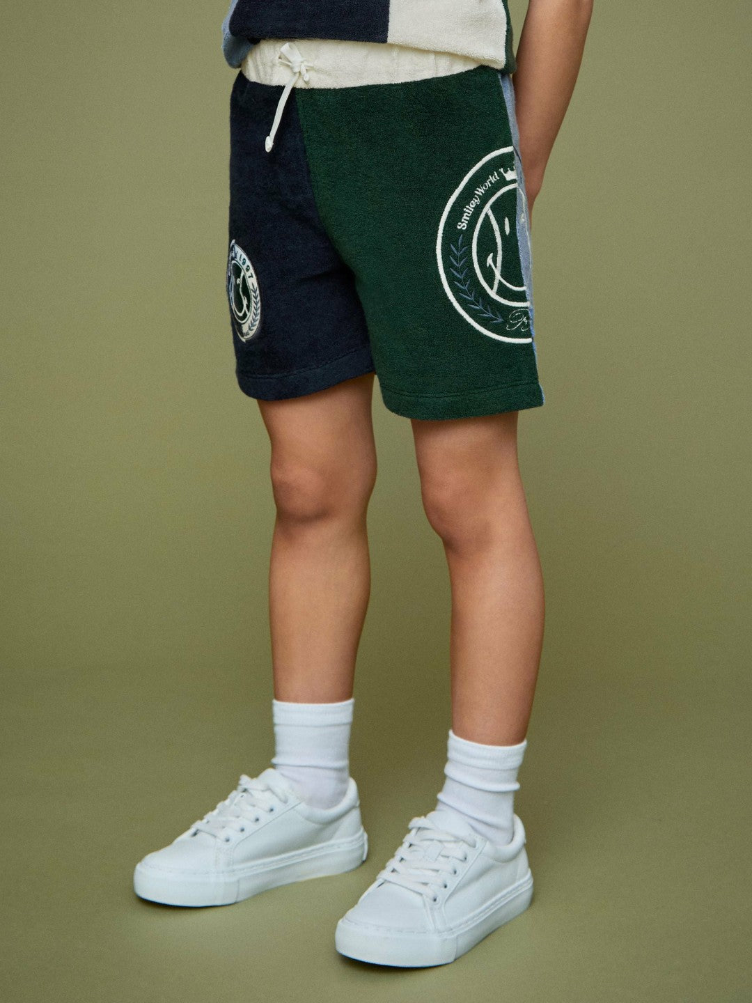 3-9 yrs SmileyWorld Towelling Shorts in Blue Children & Baby | Reiss