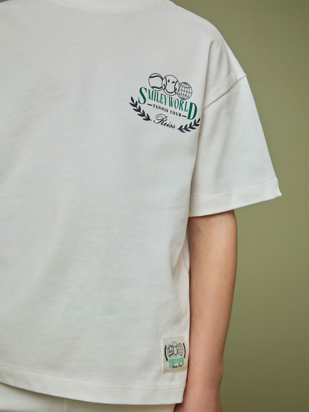 9-13 yrs SmileyWorld Oversize T-Shirt in White Children & Baby | Reiss