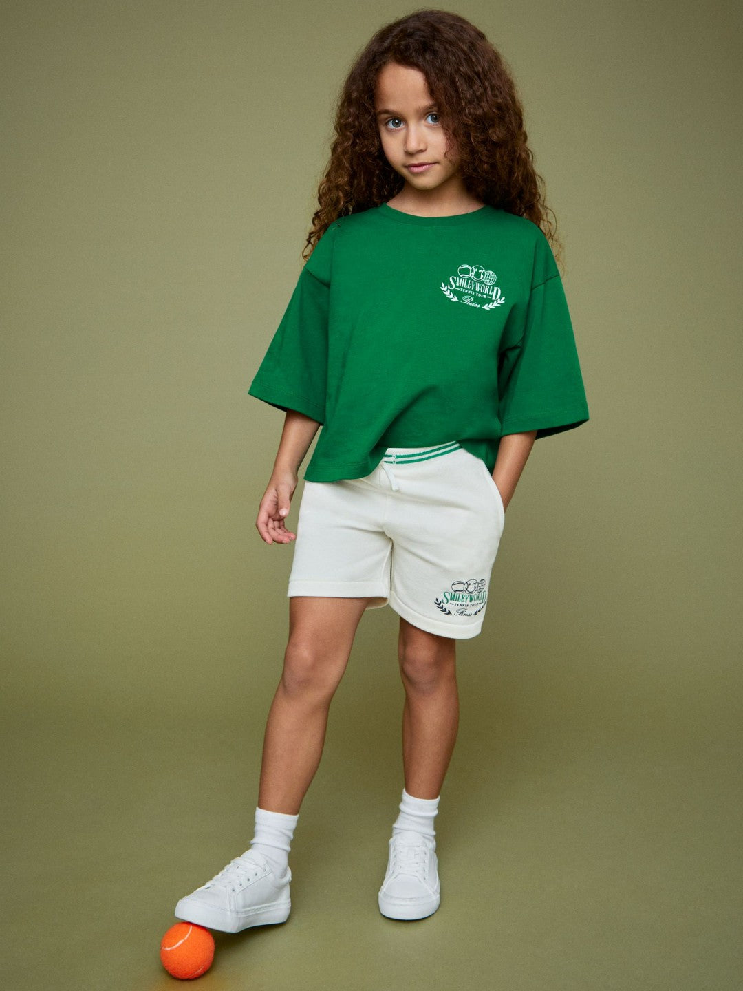 9-13 yrs SmileyWorld Drawstring Shorts Unisex Fit in White Children & Baby | Reiss
