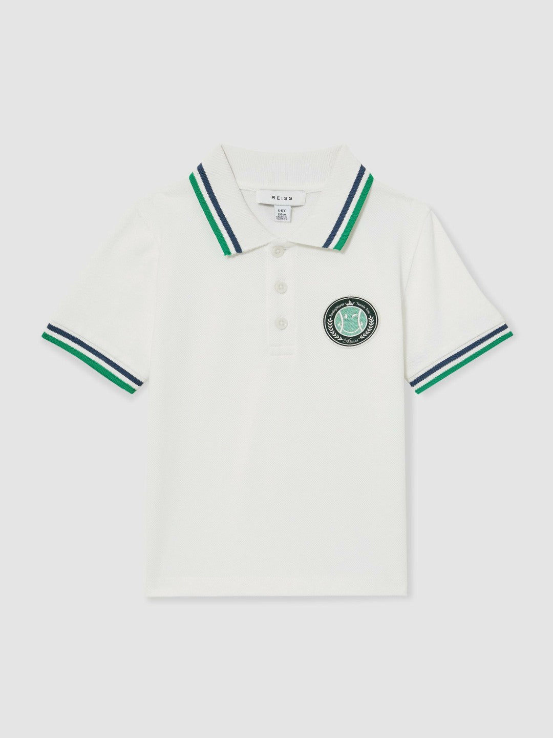 13-14 yrs SmileyWorld Piqué Polo Shirt in White Children & Baby | Reiss