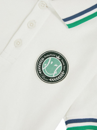 13-14 yrs SmileyWorld Piqué Polo Shirt in White Children & Baby | Reiss