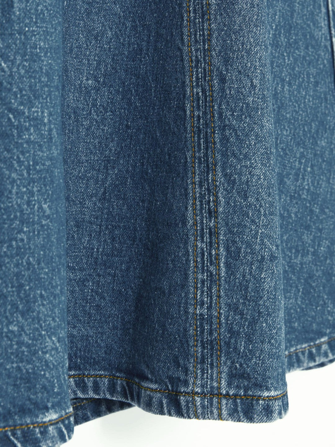 Denim Panelled Midi Skirt in Indigo Women | Reiss