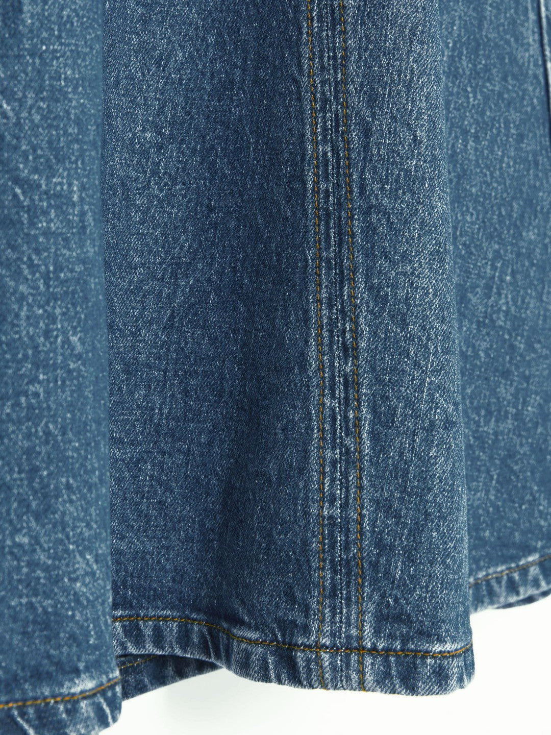 Denim Panelled Midi Skirt in Indigo Women | Reiss