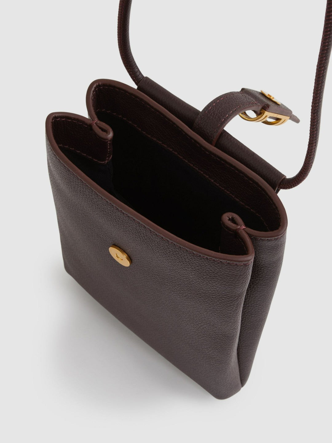 Leather Phone Holder in Oxblood Women | Reiss