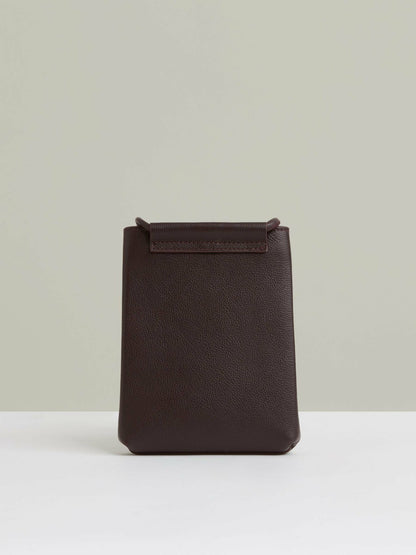 Leather Phone Holder in Oxblood Women | Reiss
