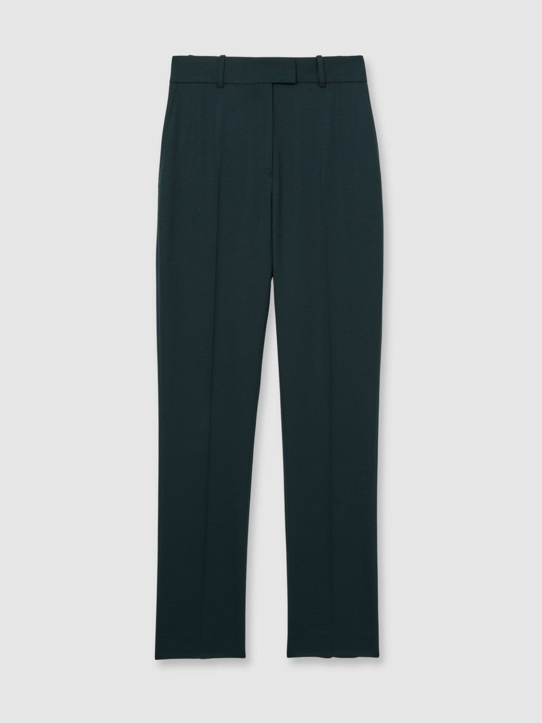 Wool-Blend Slim-Fit Suit Trousers in Green Women | Reiss