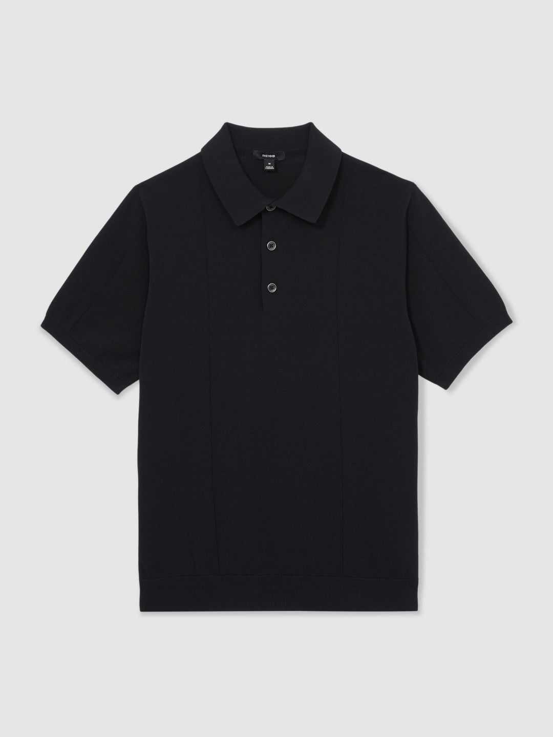 Cotton-Silk Polo Shirt in Navy Men | Reiss