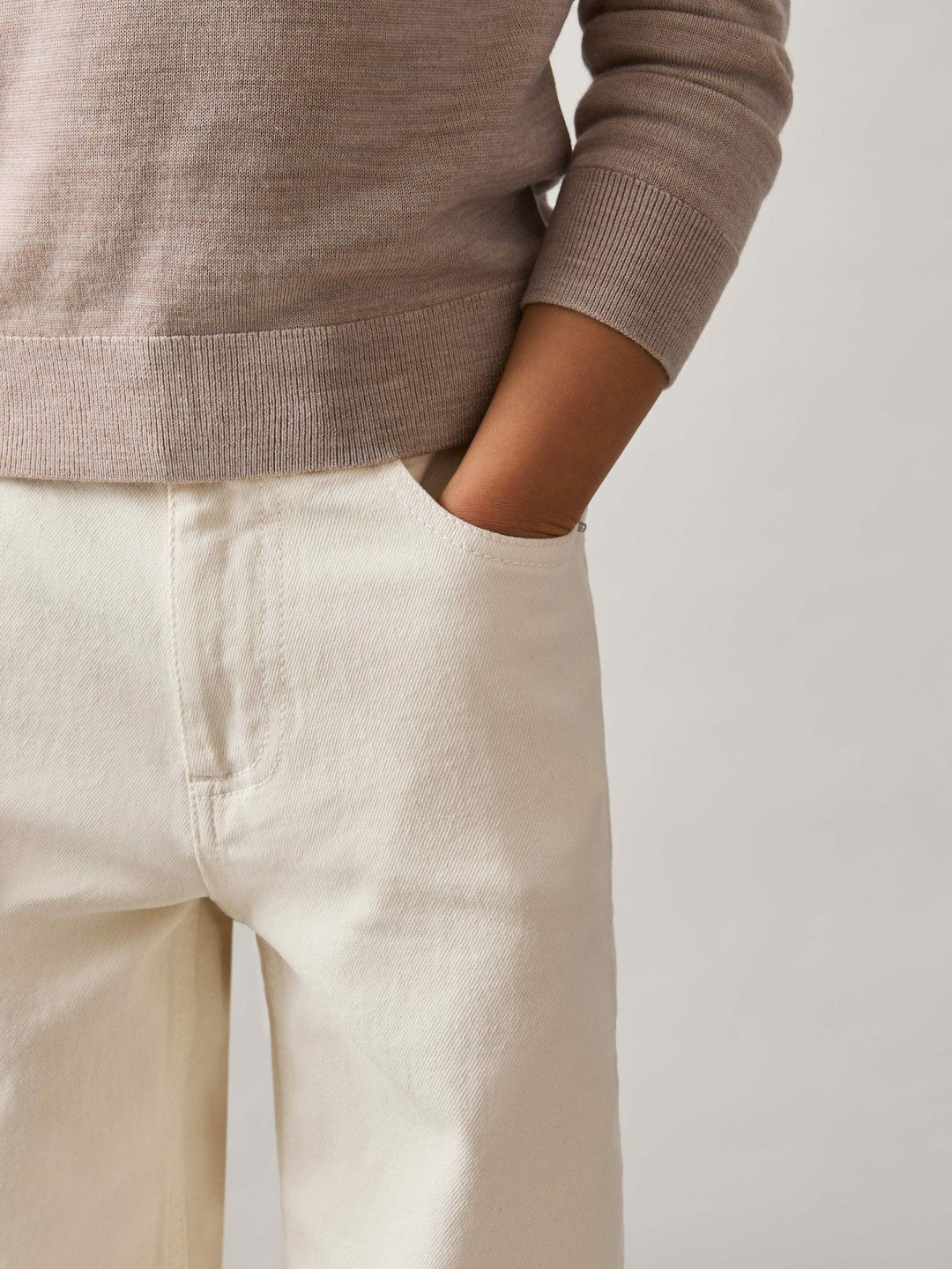 3-9 yrs Relaxed-Fit Jeans in Off White Children & Baby | Reiss